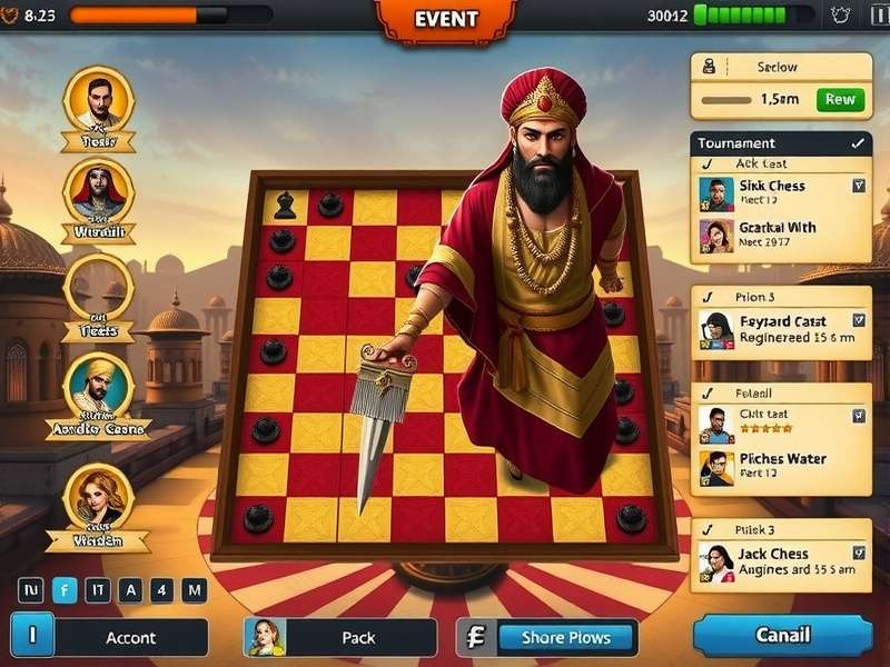 Sikh Chess Gladiator Ace gameplay screenshot showing strategic board