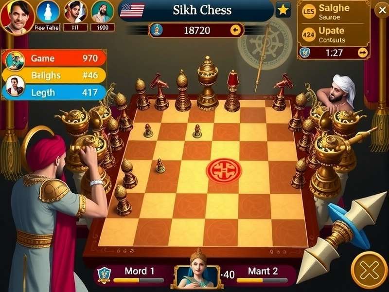 Sikh Chess Gladiator Ace tournament interface